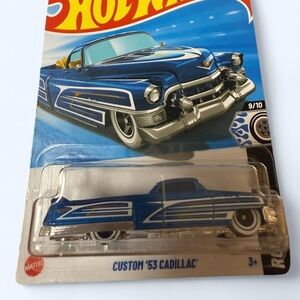 Hot Wheels Custom '53 Cadillac Blue Die-Cast Car